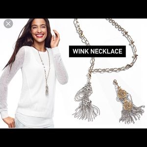 Cabi Wink Reversible Convertible Necklace Two-tone